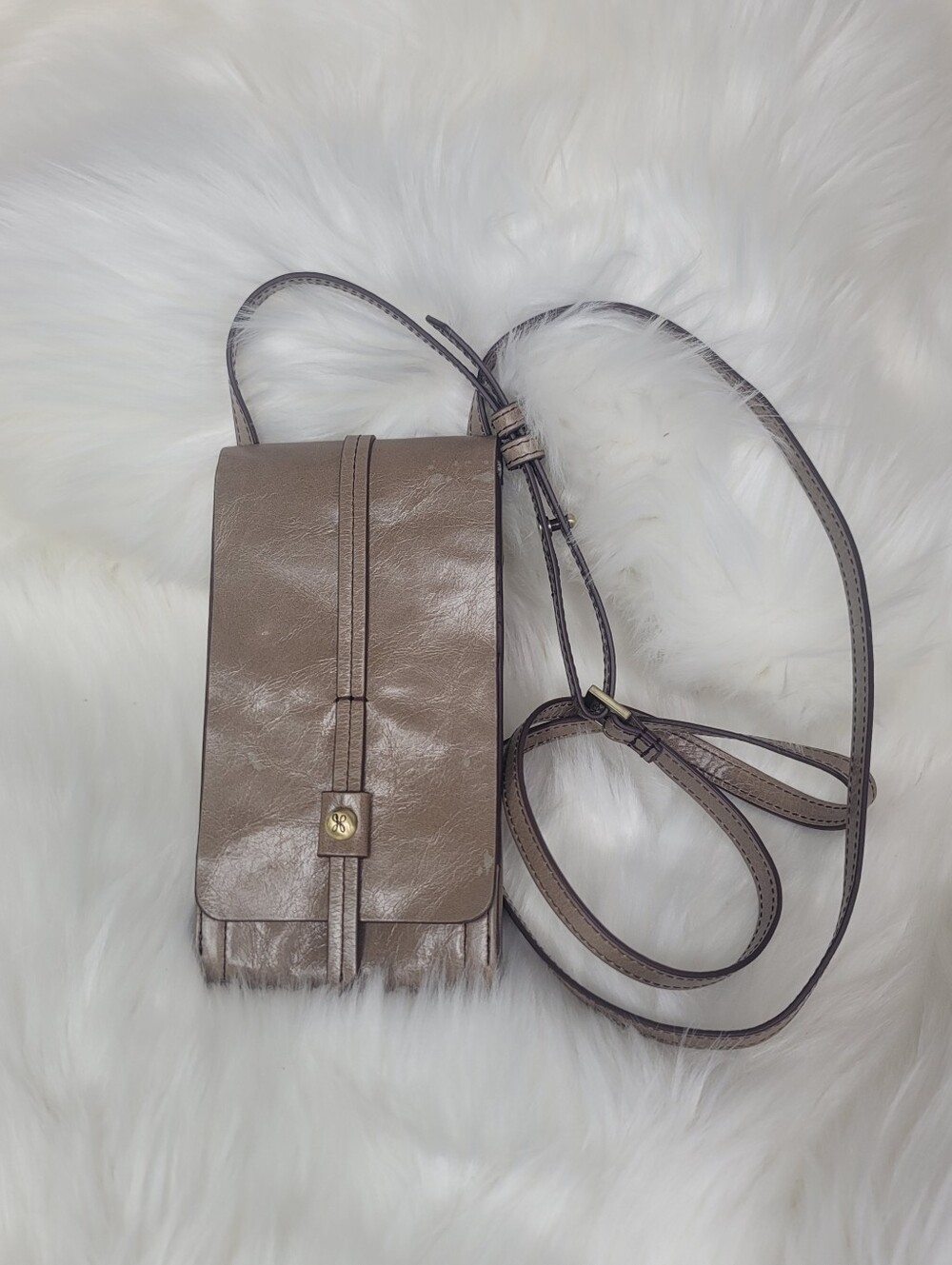 HOBO Token Leather Smartphone Crossbody Bag